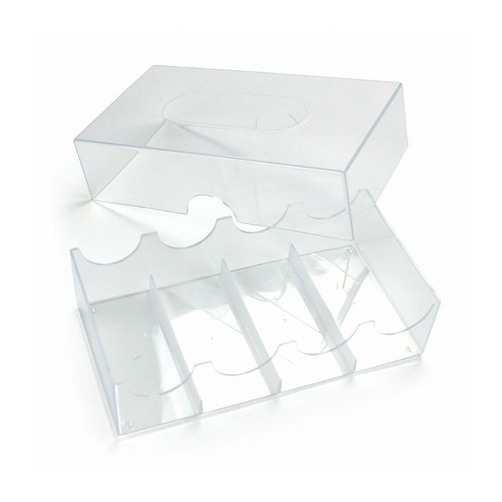 Chip Rack: Clear Heavy Plastic, 100 Chip Capacity main image
